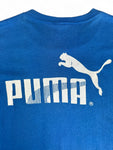 Vintage Cai Cru Shirt 80s X Puma "George Washington Basketball Colonia GWU Single Stitch Made In USA Blau M-L
