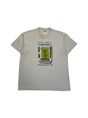 1996 Fruit Of The Loom Shirt Necronomicon Convention Lovecraft Single Stitch Made In USA Graubraun XL