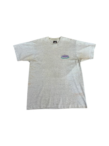 Vintage Screen Stars Shirt 1991 Houston Tenneco Marathon Single Stitch Made In USA Grau L