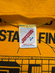1987 Jerzees Shirt "Golden Band On The Road - State Finals" Single Stitch Sleeve Made In USA Gelb L