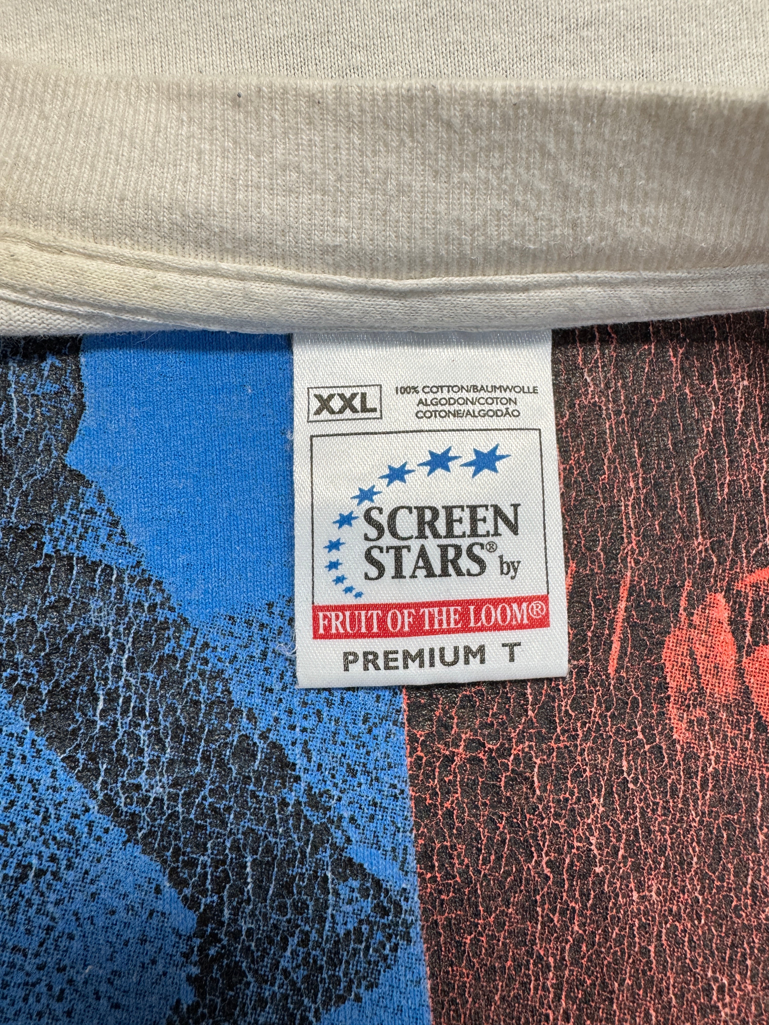 2001 Screen Stars Shirt Runrig "The Stamping Ground"-Tour Weiß XXL