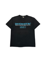 90s Die Ärzte Shirt „Scheint die Sonne auch für Nazis? Wenn's nach mir geht, tut sie's nicht!“ Schwarz L-XL