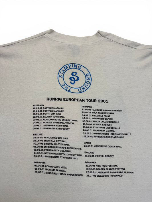 2001 Screen Stars Shirt Runrig "The Stamping Ground"-Tour Weiß XXL