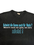 90s Die Ärzte Shirt „Scheint die Sonne auch für Nazis? Wenn's nach mir geht, tut sie's nicht!“ Schwarz L-XL