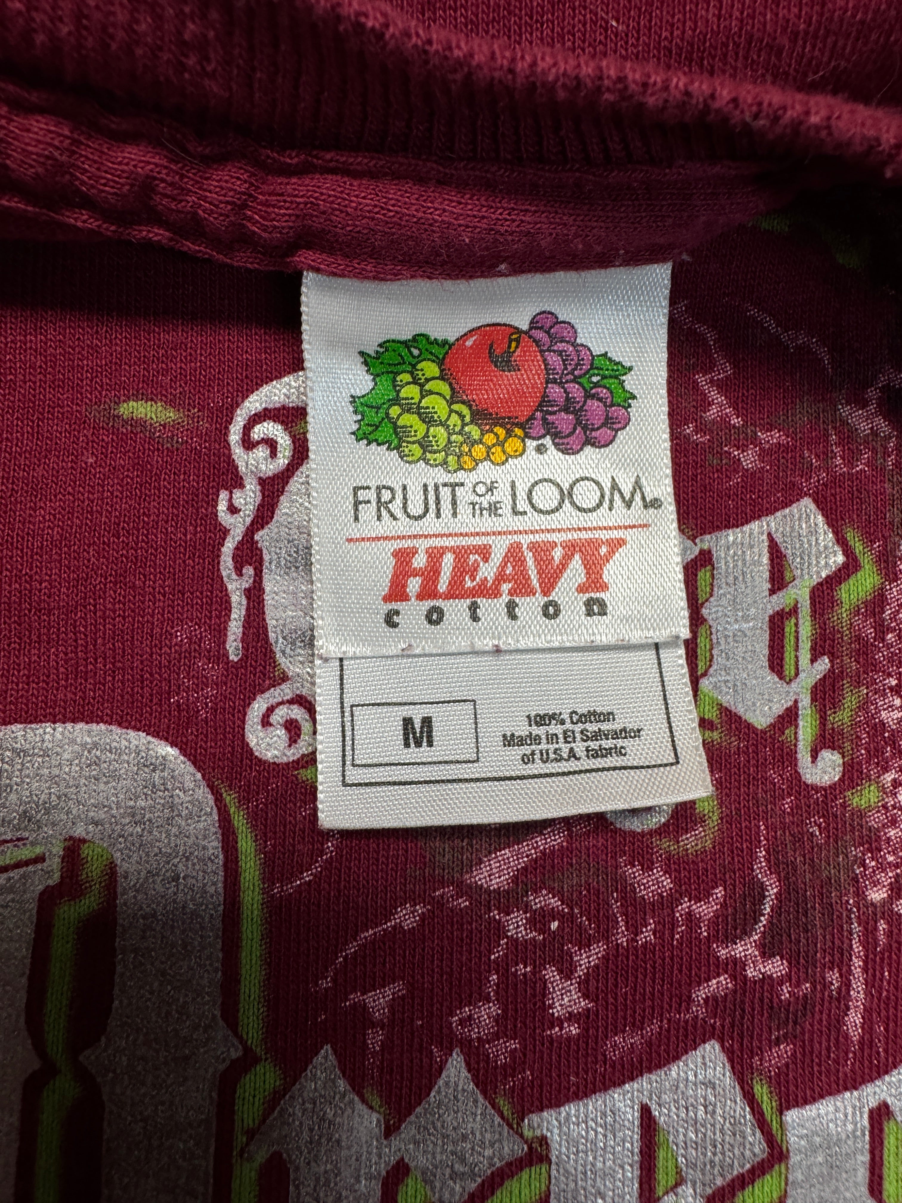 00s Fruit Of The Loom Shirt Dresden Dolls Dunkelrot M