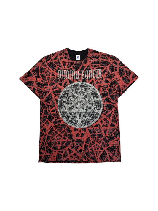 2001 DeltaRS Shirt Dimmu Borgir "Misanthropia" AOP Schwarz Rot XL