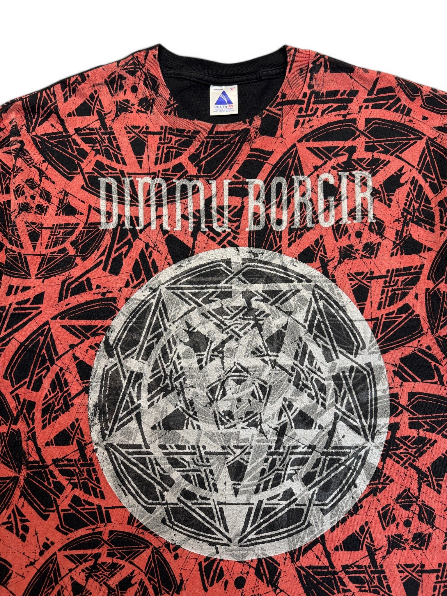 2001 DeltaRS Shirt Dimmu Borgir "Misanthropia" AOP Schwarz Rot XL