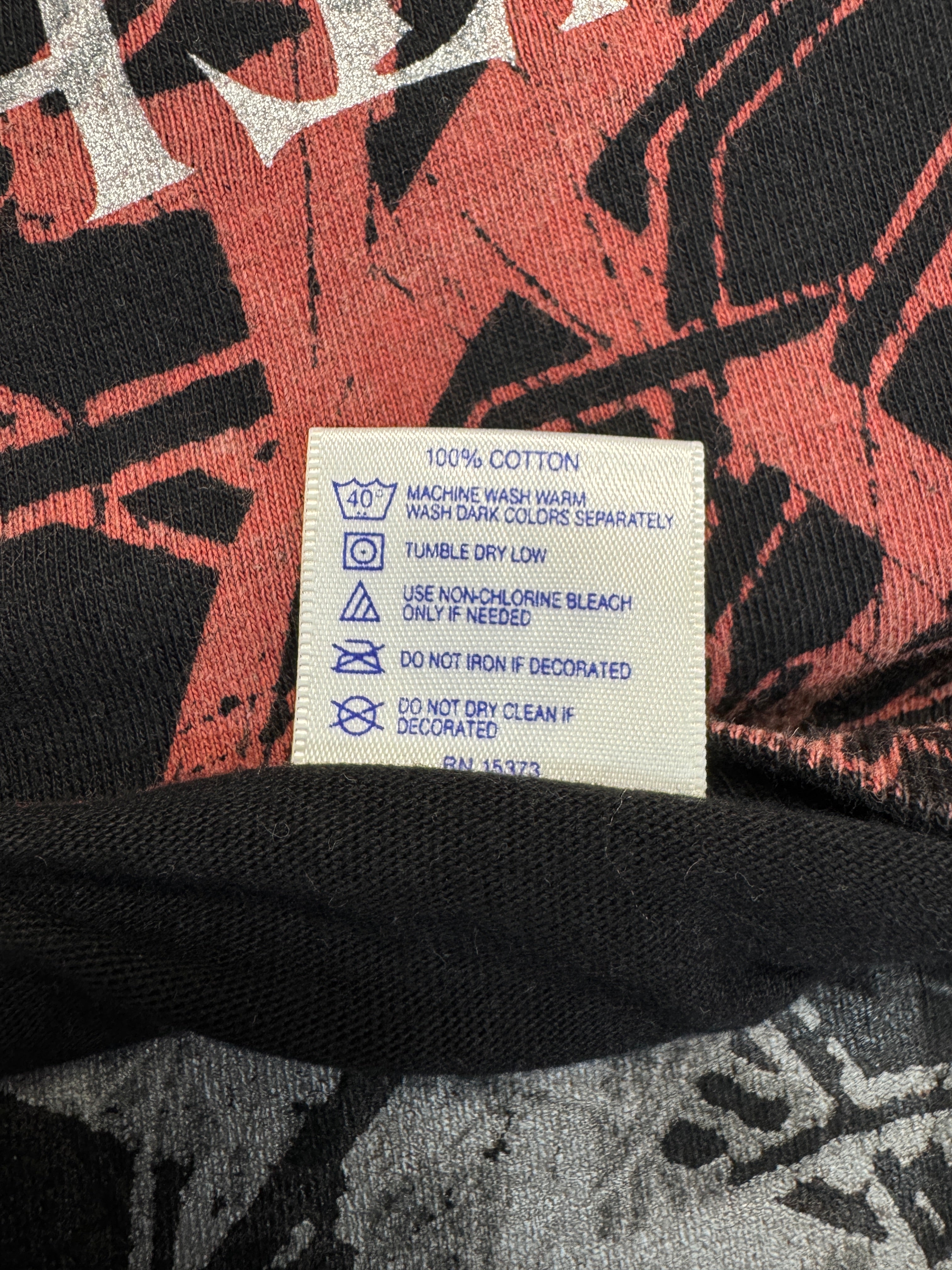 2001 DeltaRS Shirt Dimmu Borgir "Misanthropia" AOP Schwarz Rot XL