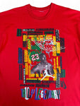 Vintage Nike Shirt 90s Air Jordan "Truly Legendary" Single Stitch Rot L-XL