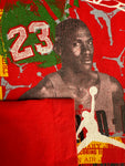 Vintage Nike Shirt 90s Air Jordan "Truly Legendary" Single Stitch Rot L-XL