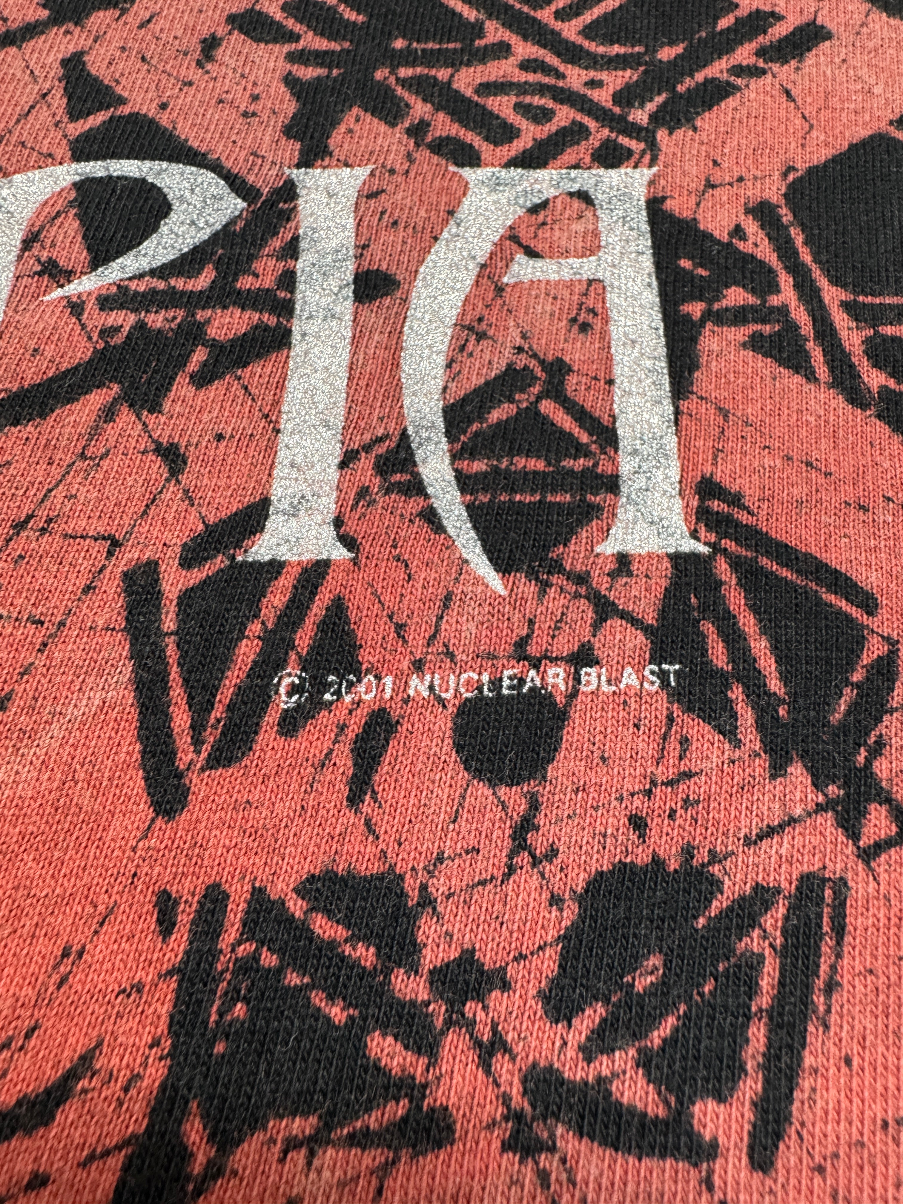 2001 DeltaRS Shirt Dimmu Borgir "Misanthropia" AOP Schwarz Rot XL