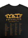 2010 Gildan Tourshirt Y&T Facemelter World Tour Schwarz L