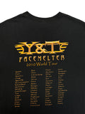 2010 Gildan Tourshirt Y&T Facemelter World Tour Schwarz L