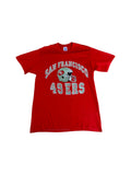 Vintage Logo 7 Inc. Shirt 90s San Fransisco 49Ers Made In USA Single Stitch Rot L