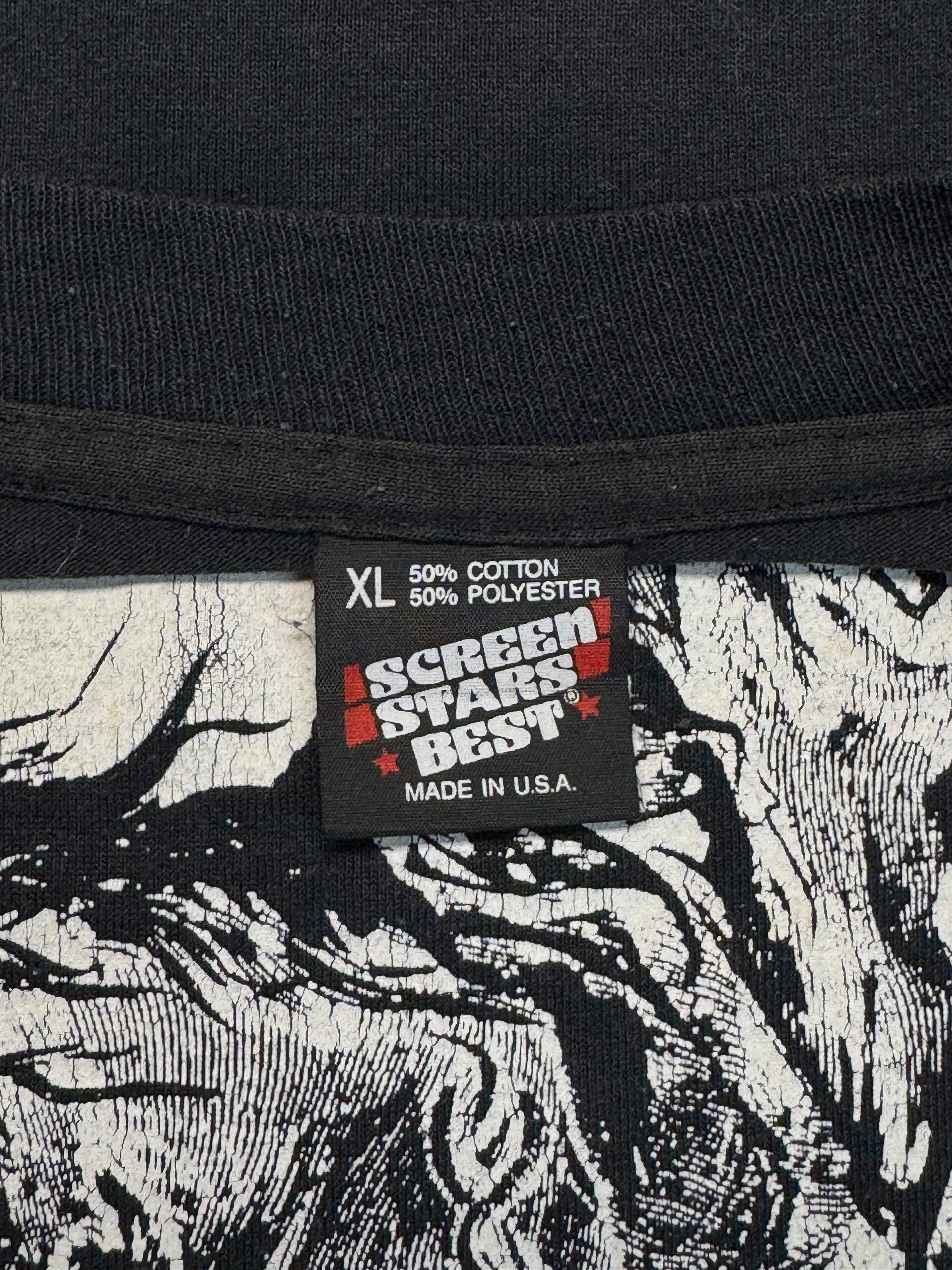 1988 Screen Stars Shirt Bride „Live to Die, Die to Live“ Single Stitch Made In USA Schwarz XL