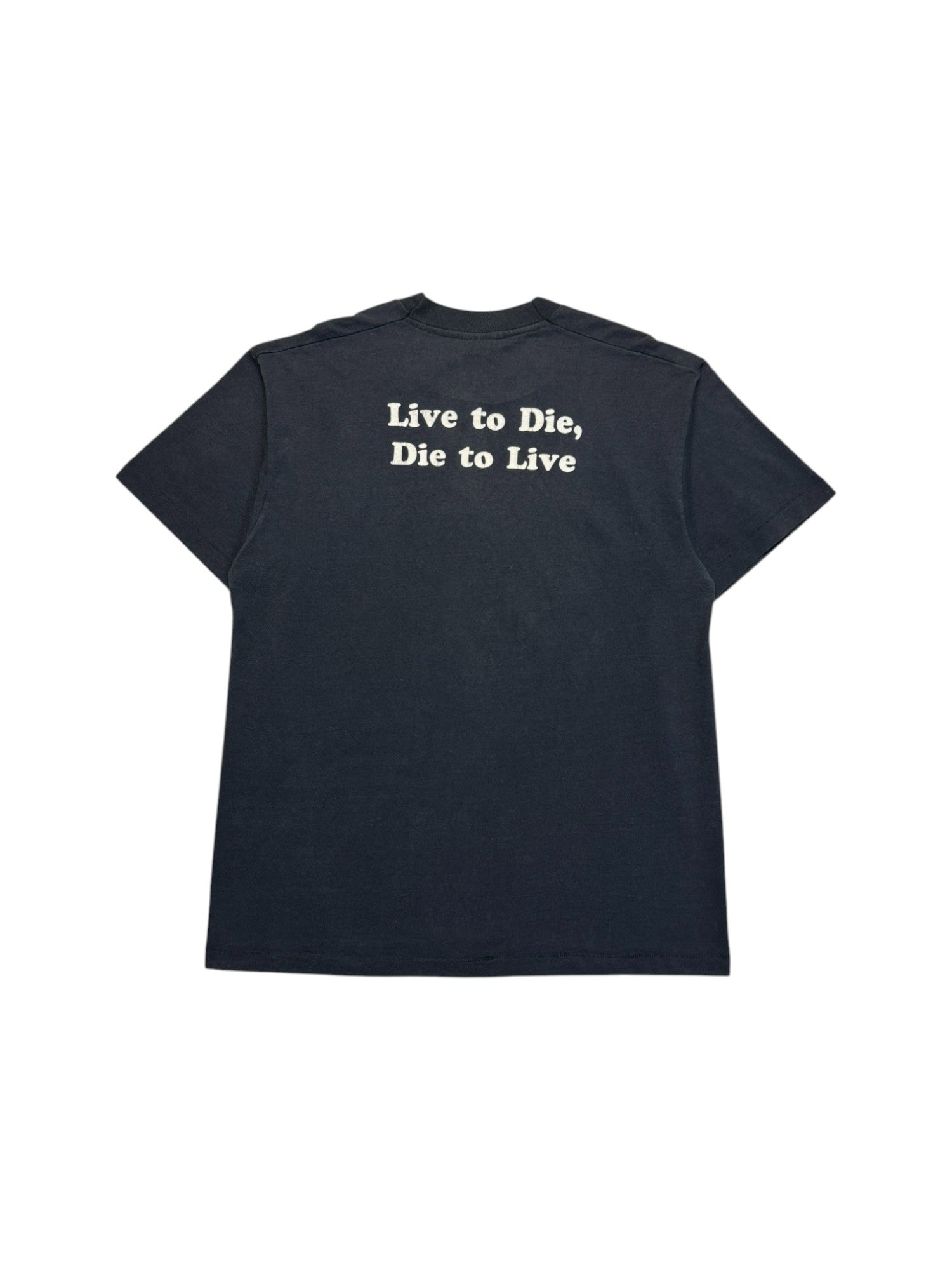 1988 Screen Stars Shirt Bride „Live to Die, Die to Live“ Single Stitch Made In USA Schwarz XL