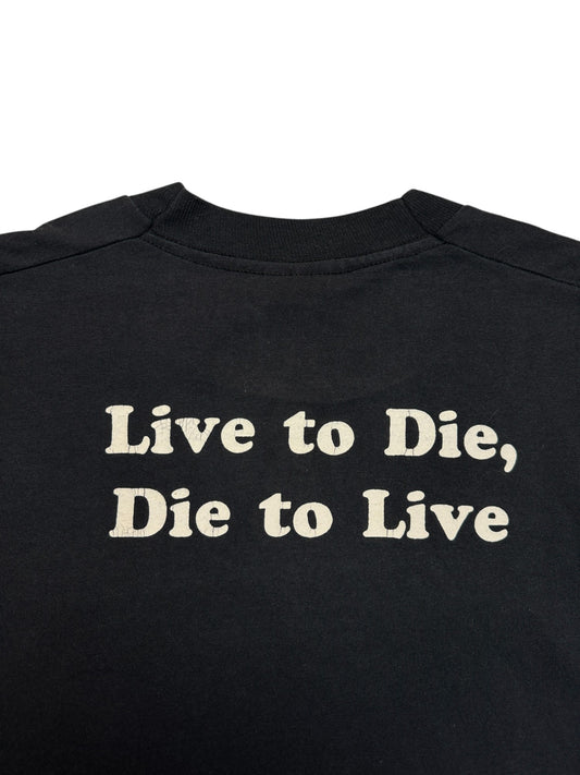 1988 Screen Stars Shirt Bride „Live to Die, Die to Live“ Single Stitch Made In USA Schwarz XL
