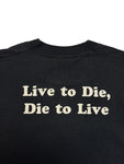 1988 Screen Stars Shirt Bride „Live to Die, Die to Live“ Single Stitch Made In USA Schwarz XL