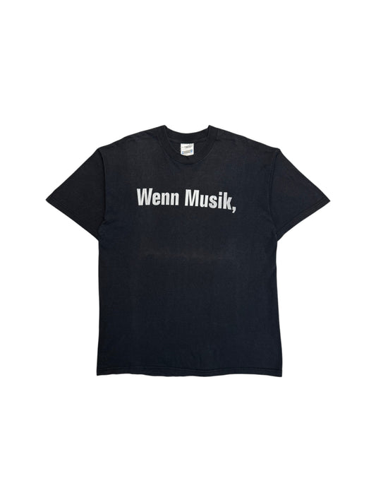 90s Screen Stars Shirt "Wenn Musik, dann Die Ärzte" Schwarz L