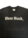 90s Screen Stars Shirt "Wenn Musik, dann Die Ärzte" Schwarz L