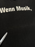 90s Screen Stars Shirt "Wenn Musik, dann Die Ärzte" Schwarz L