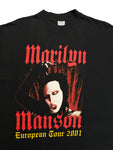 Rare! 2001 MinCotton Tourshirt Marilyn Manson European Tour 2001 Schwarz XL