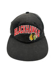 Vintage American Needle Cap 90s Chicago Blackhawks NHL Schwarz One Size