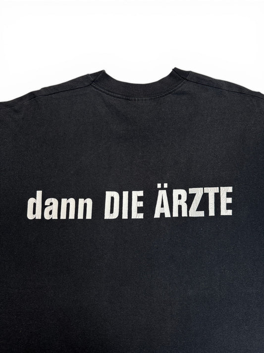 90s Screen Stars Shirt "Wenn Musik, dann Die Ärzte" Schwarz L