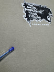 00s M&O Knits Shirt Anger Management Tour Europe Local Crew Khaki XL