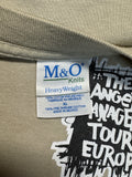 00s M&O Knits Shirt Anger Management Tour Europe Local Crew Khaki XL