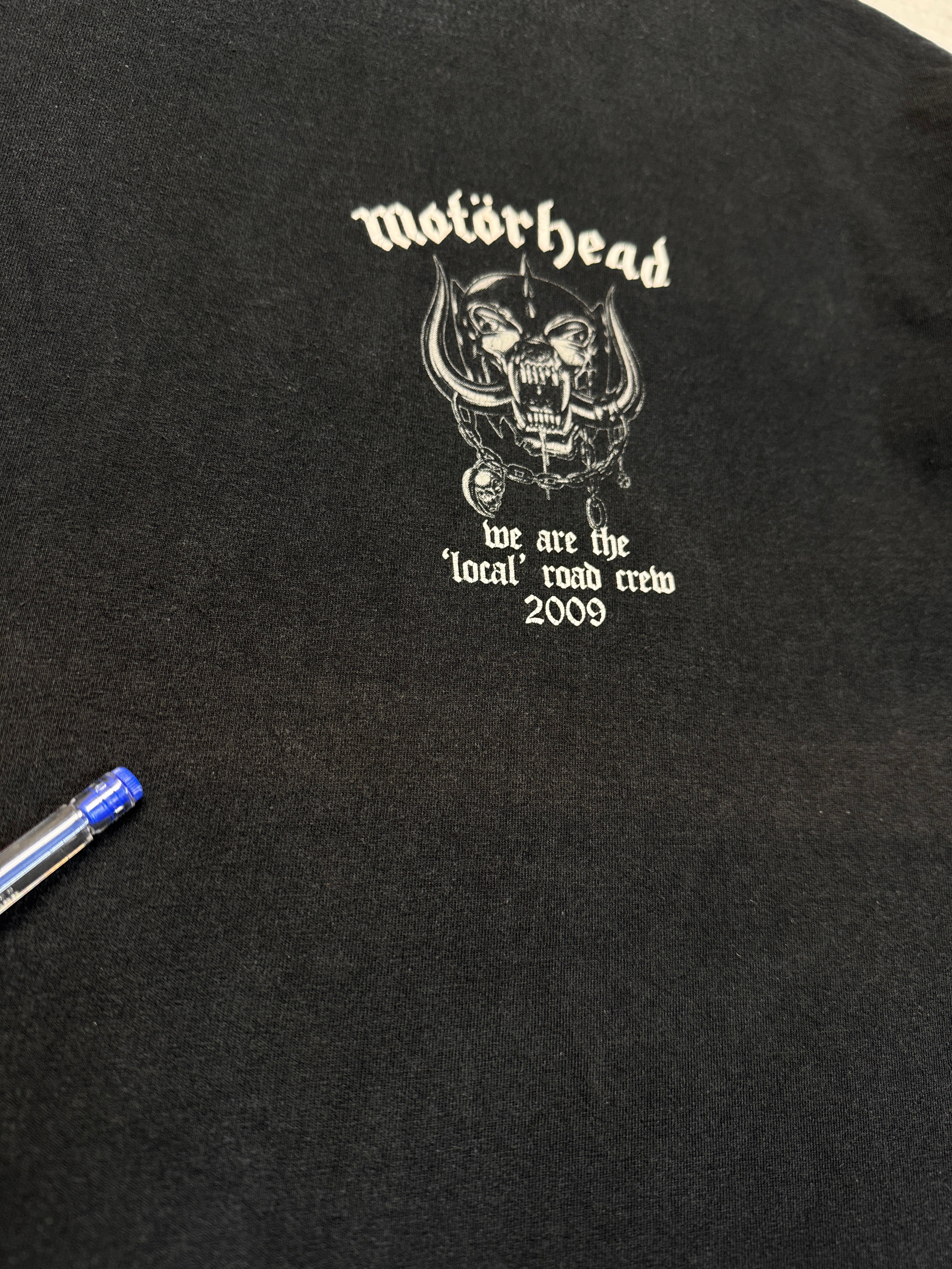 2009 Fruit Of The Loom Shirt Motörhead Local Crew Schwarz XXL