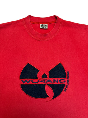 1996 Wu-Tang Shirt Bestickt Rot XXL