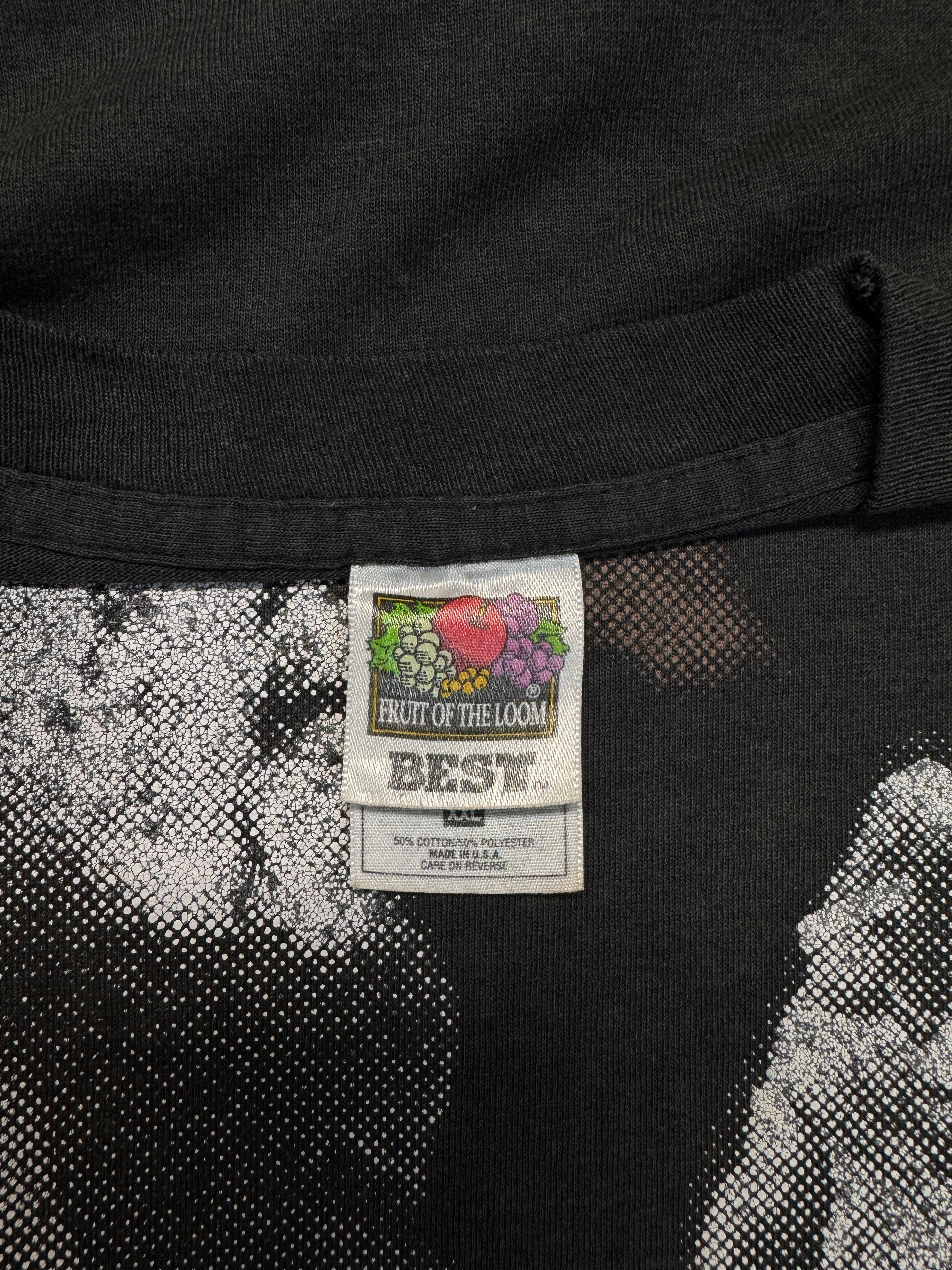 90s Fruit Of The Loom Shirt Bob Marley "Soul Almighty" Jad Records Made In USA Single Stitch Schwarz XXL