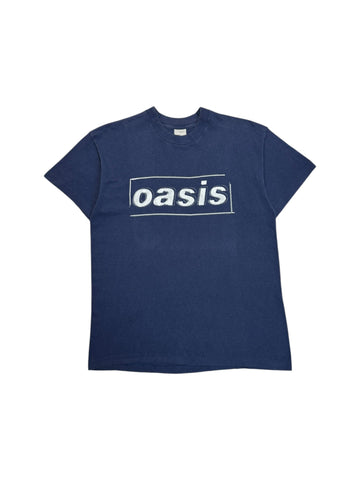 2005 Screen Stars Tourshirt Oasis Europe Single Stitch Made In Ireland Dunkelblau M-L