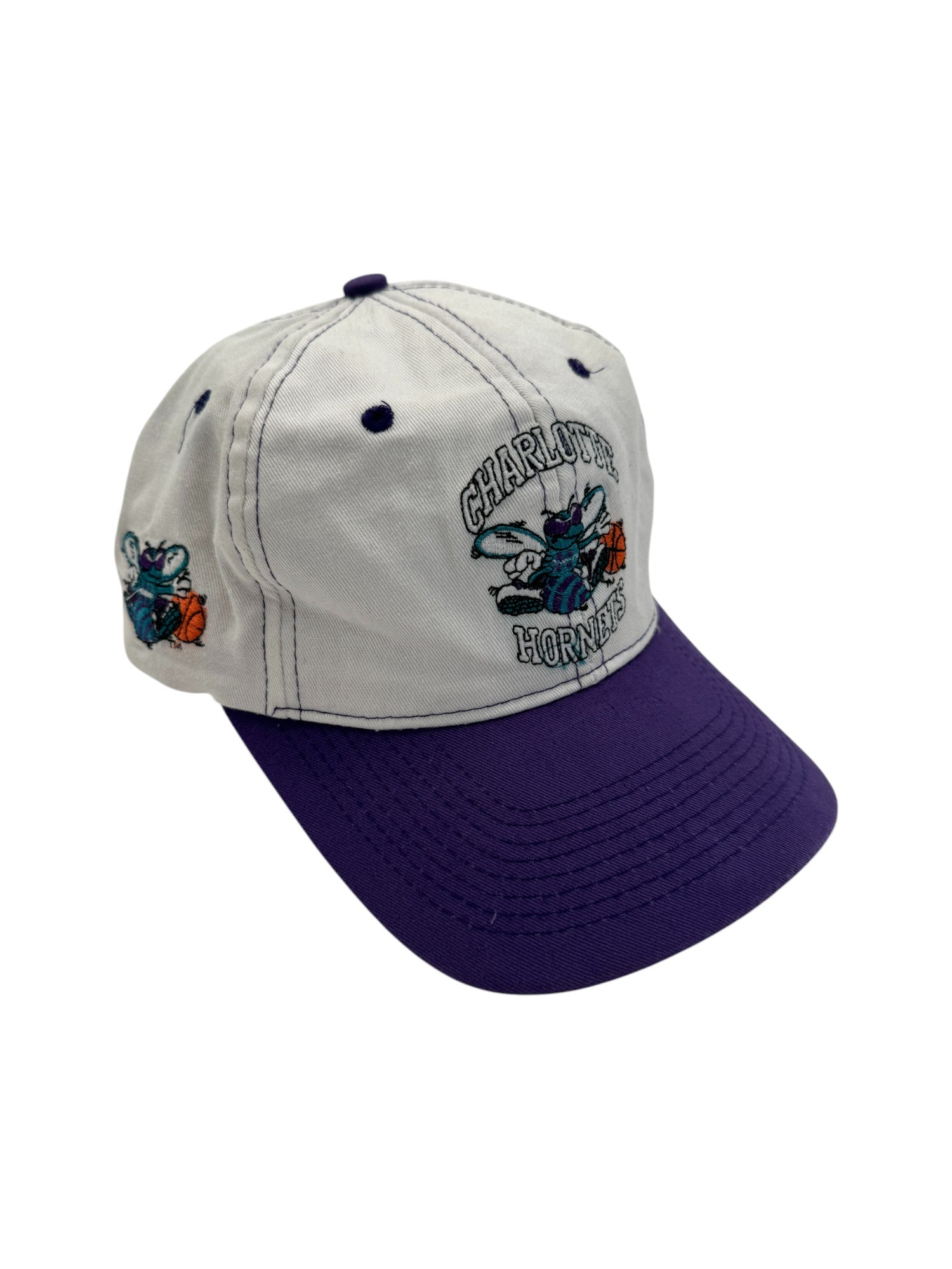 Vintage Cap 90s NBA Charlotte Hornets Weiß One Size