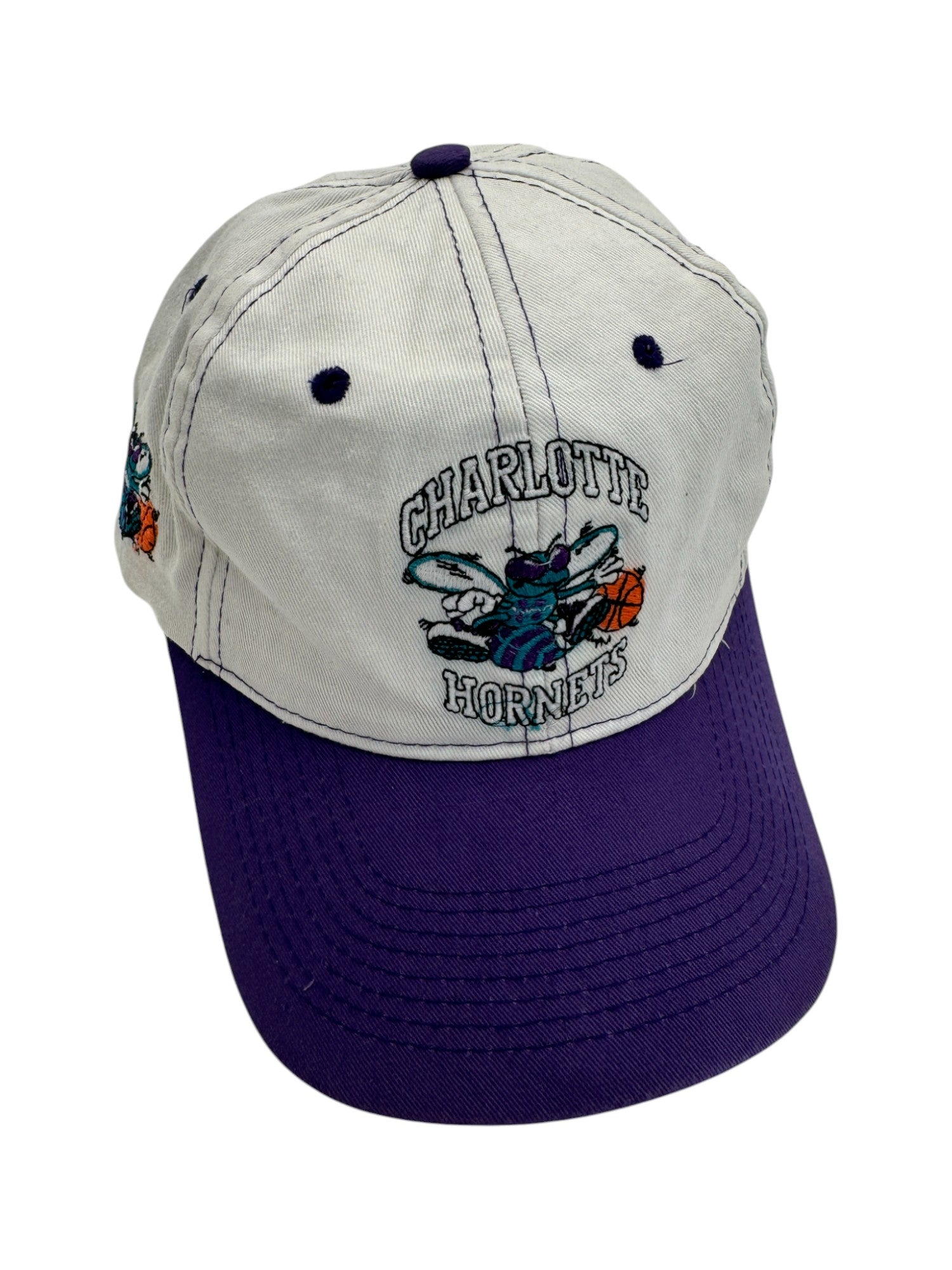 Vintage Cap 90s NBA Charlotte Hornets Weiß One Size