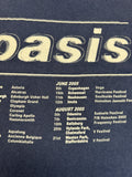 2005 Screen Stars Tourshirt Oasis Europe Single Stitch Made In Ireland Dunkelblau M-L
