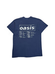 2005 Screen Stars Tourshirt Oasis Europe Single Stitch Made In Ireland Dunkelblau M-L