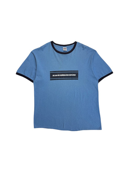 00s Anvil Ringer Shirt Die Liga der gewöhnlichen Gentlemen Blau XL