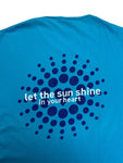 Rare! 1997 Love Parade Shirt Berlin 12.07. "Let the sun shine in your heart" Blau XL
