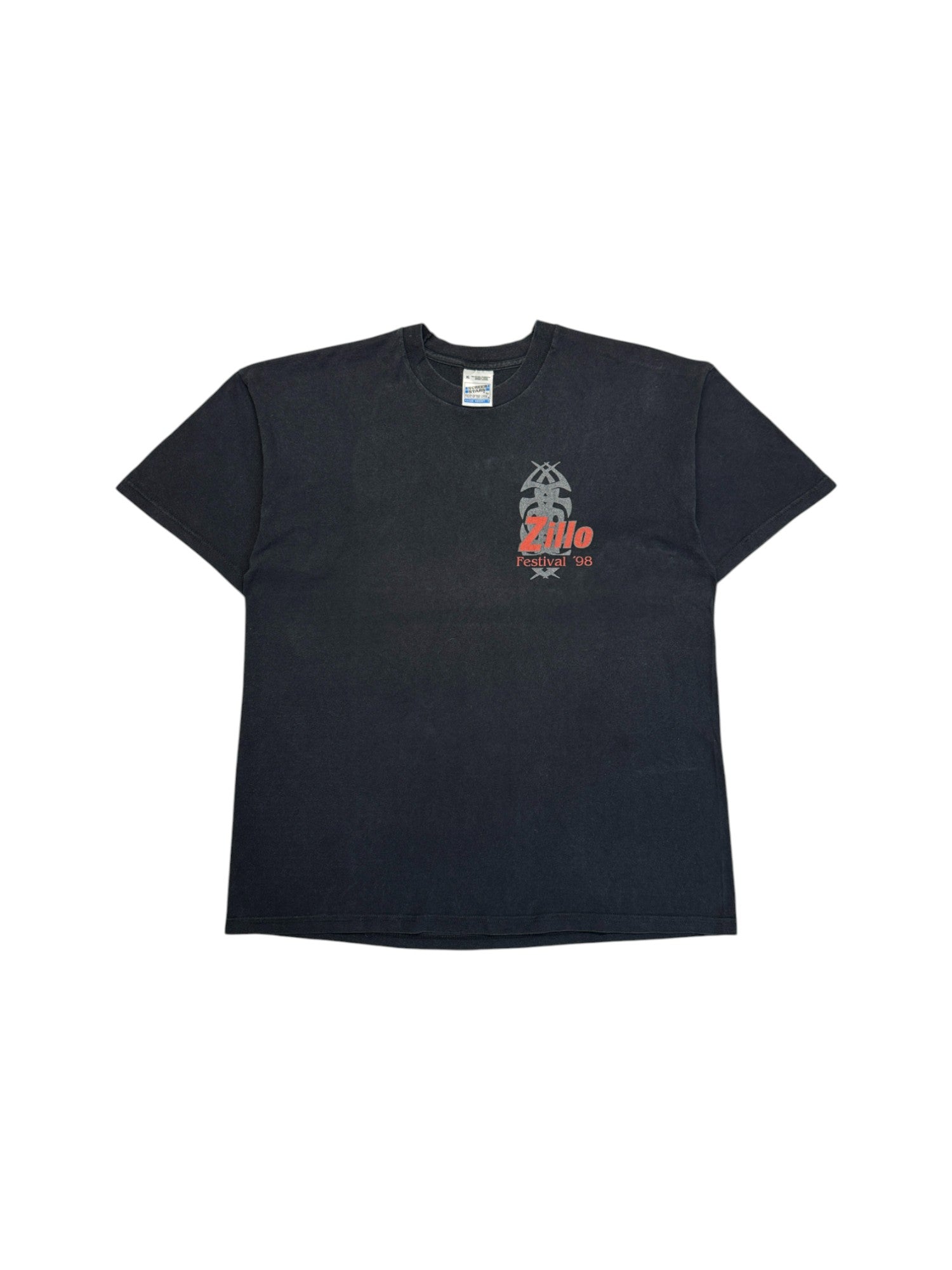 1998 Screen Stars Shirt Zillo Festival Schwarz XL