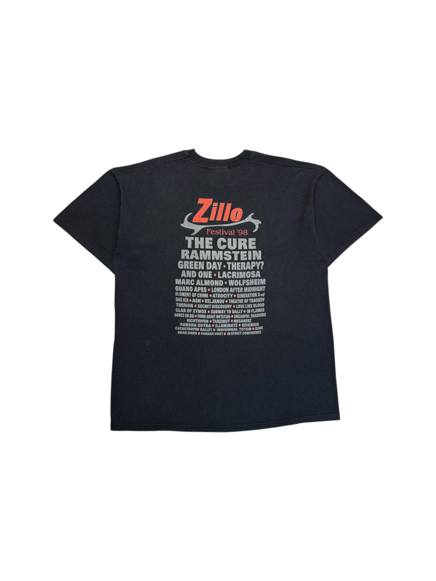 1998 Screen Stars Shirt Zillo Festival Schwarz XL