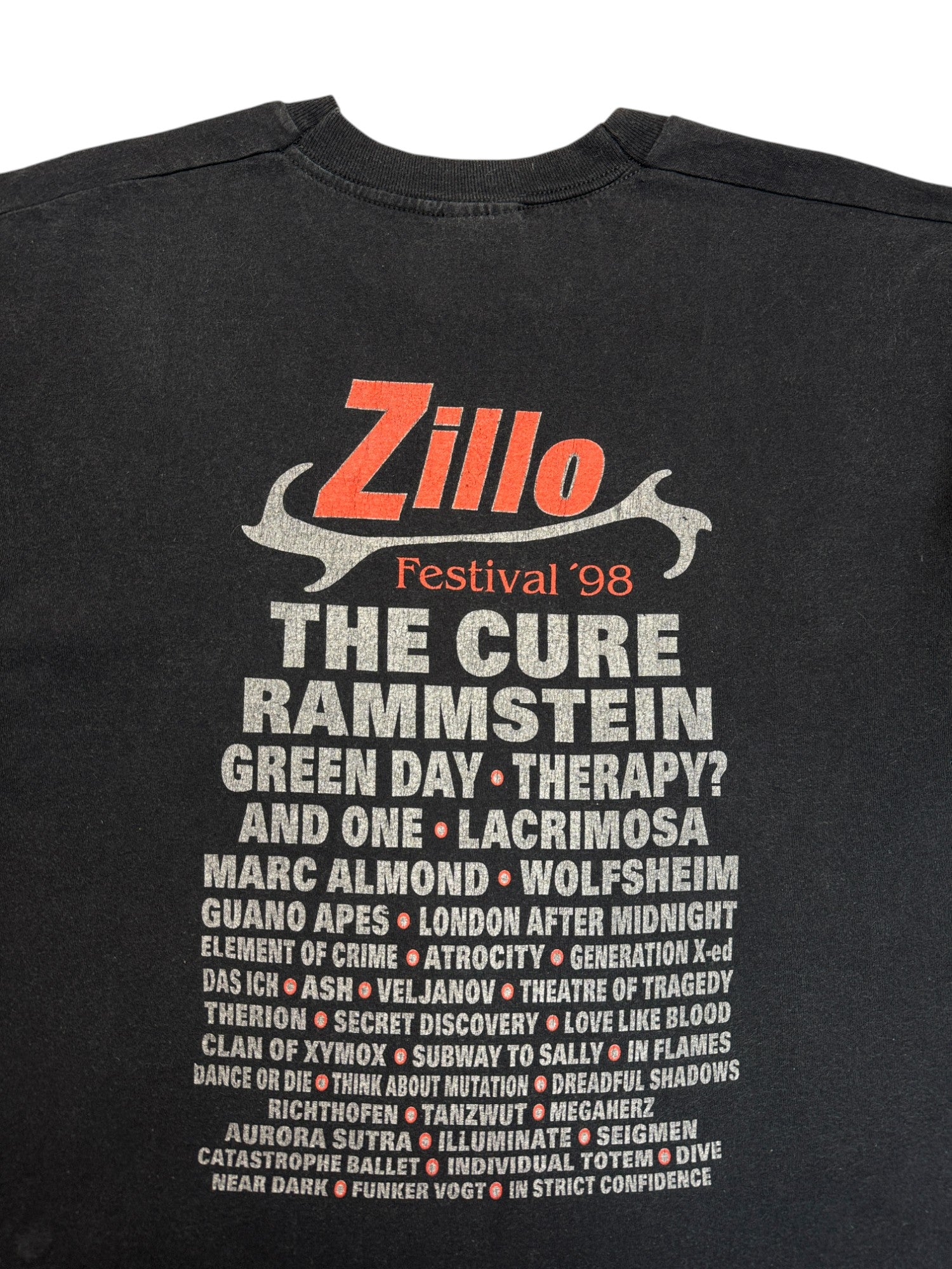 1998 Screen Stars Shirt Zillo Festival Schwarz XL