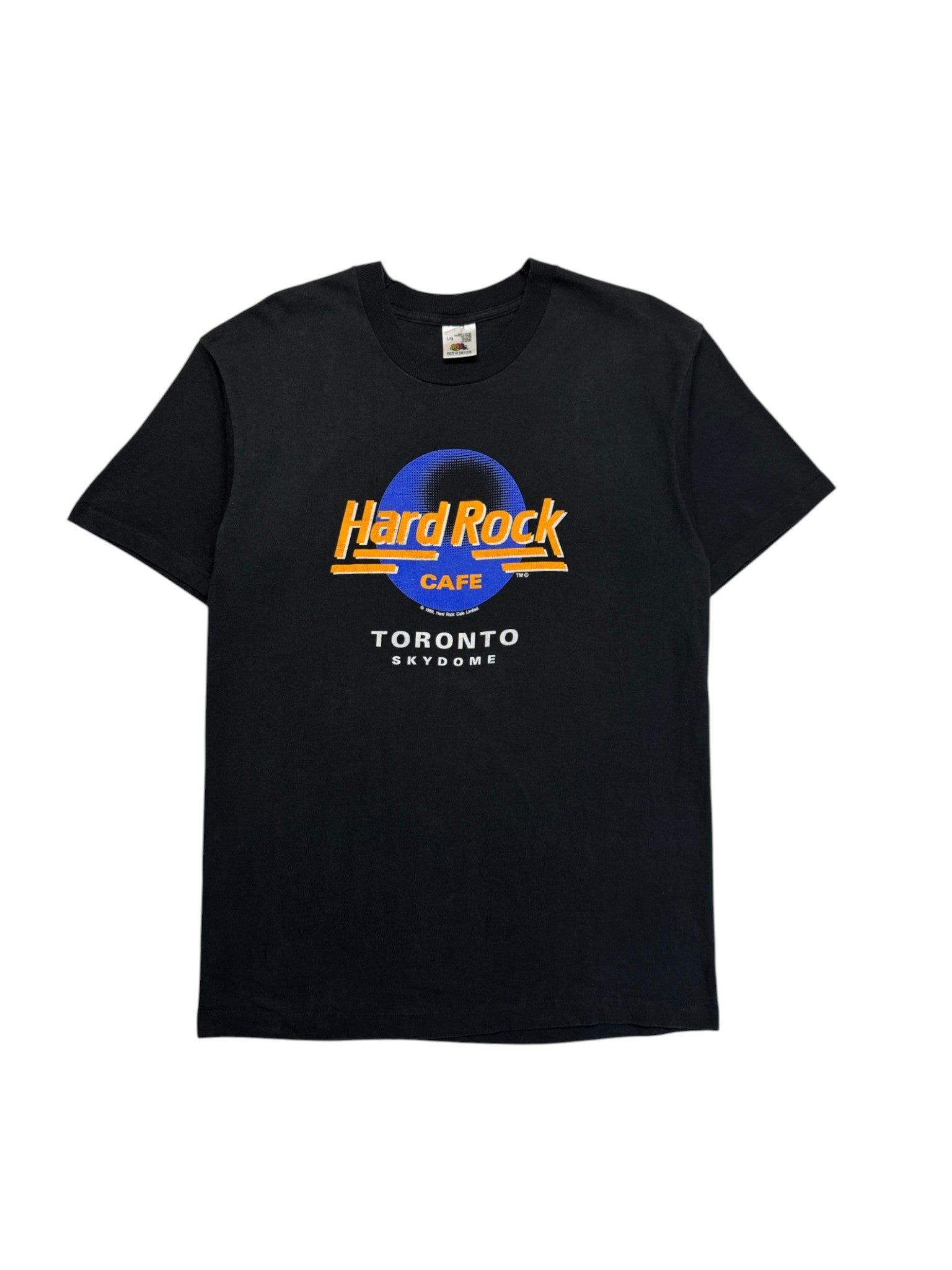 1989 Hard Rock Café Shirt Toronto Skydome Single Stitch Made In Canada Schwarz L