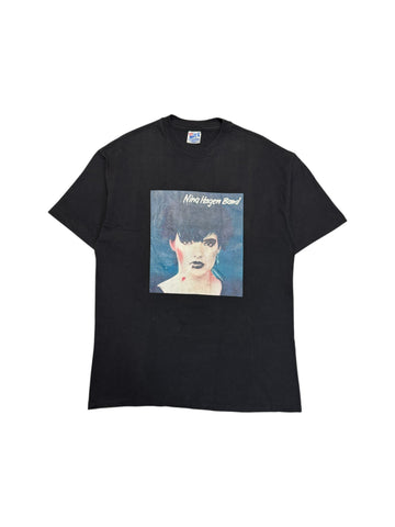 90s Hanes Shirt Nina Hagen Band Single Stitch Made In USA Schwarz XL