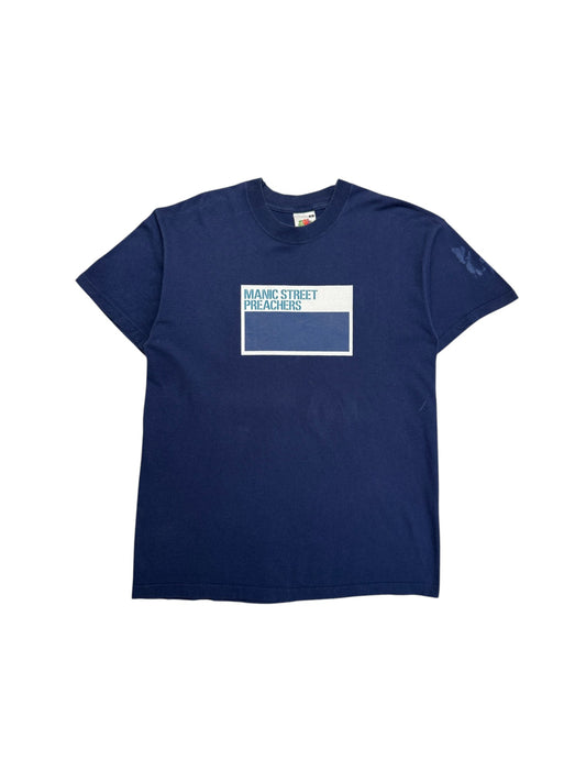00s FruitOfTheLoom Shirt Manic Street Preachers Blau M