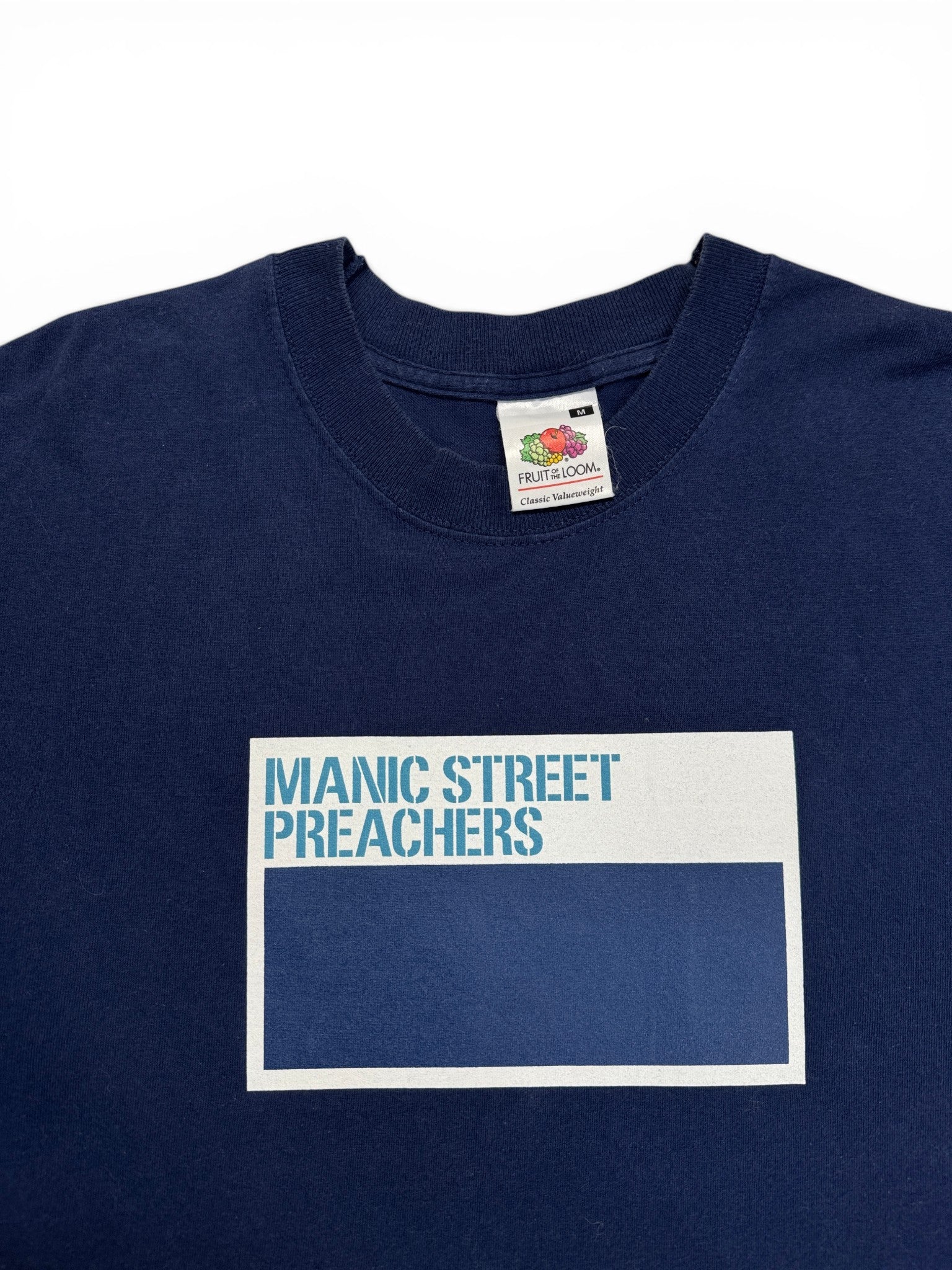 00s FruitOfTheLoom Shirt Manic Street Preachers Blau M