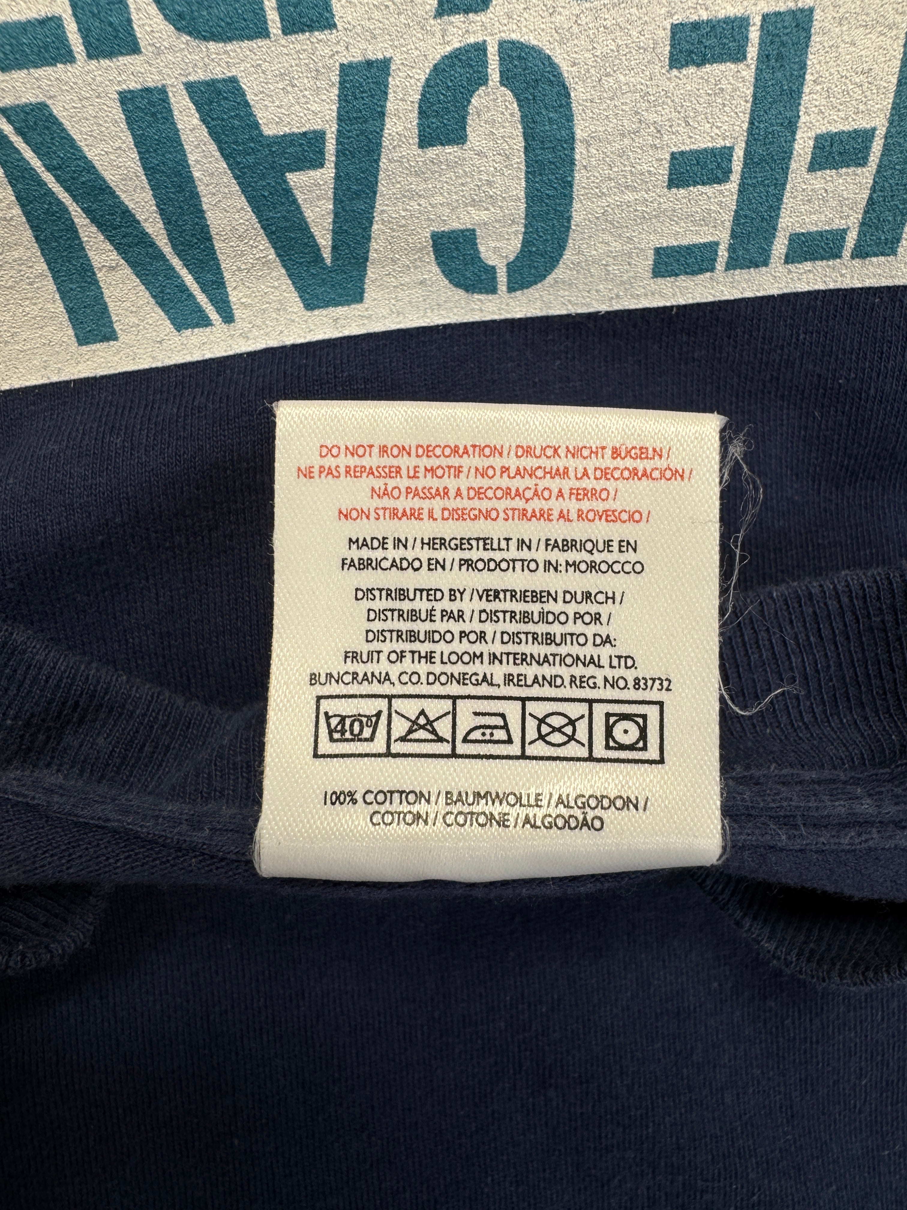 00s FruitOfTheLoom Shirt Manic Street Preachers Blau M
