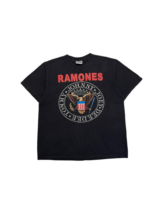 1999 The Roxx Shirt Ramones "Hey Ho Let's Go" Single Stitch Schwarz XL