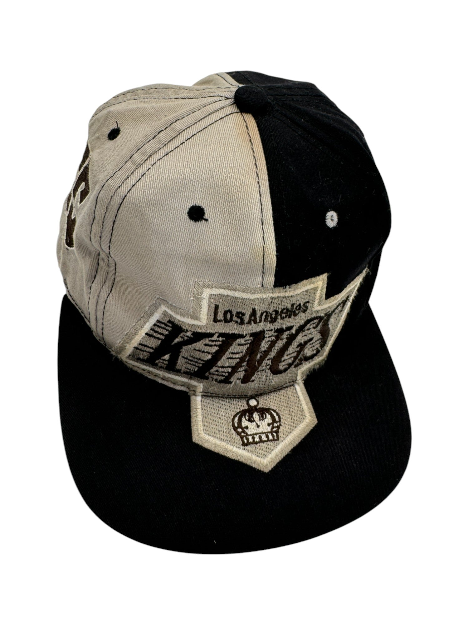 Vintage NHL Cap 90s Los Angeles Kings Schwarz Grau One Size